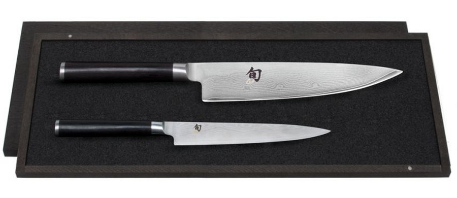 Coffret de 2 couteaux japonais Kai Shun Classic Damas (utilitaire-chef)