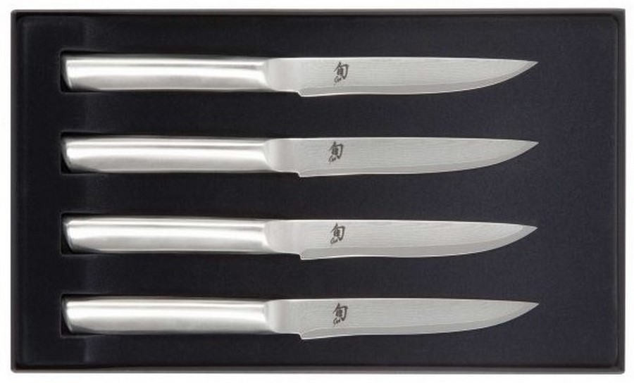 Coffret de 4 couteaux de table Shun Steel Kai